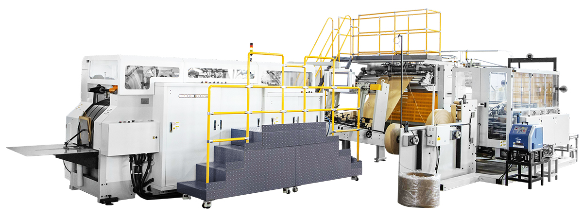 Automatic Roll Fed Twisted Handle Paper Bag Machine