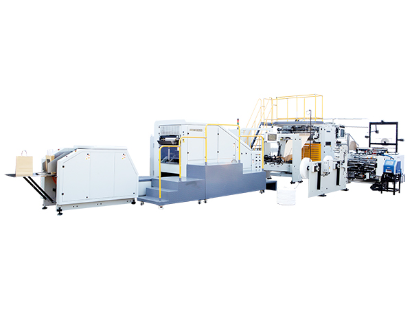 Fully Automatic Roll Fed Twisted Handle Paper Bag Machine